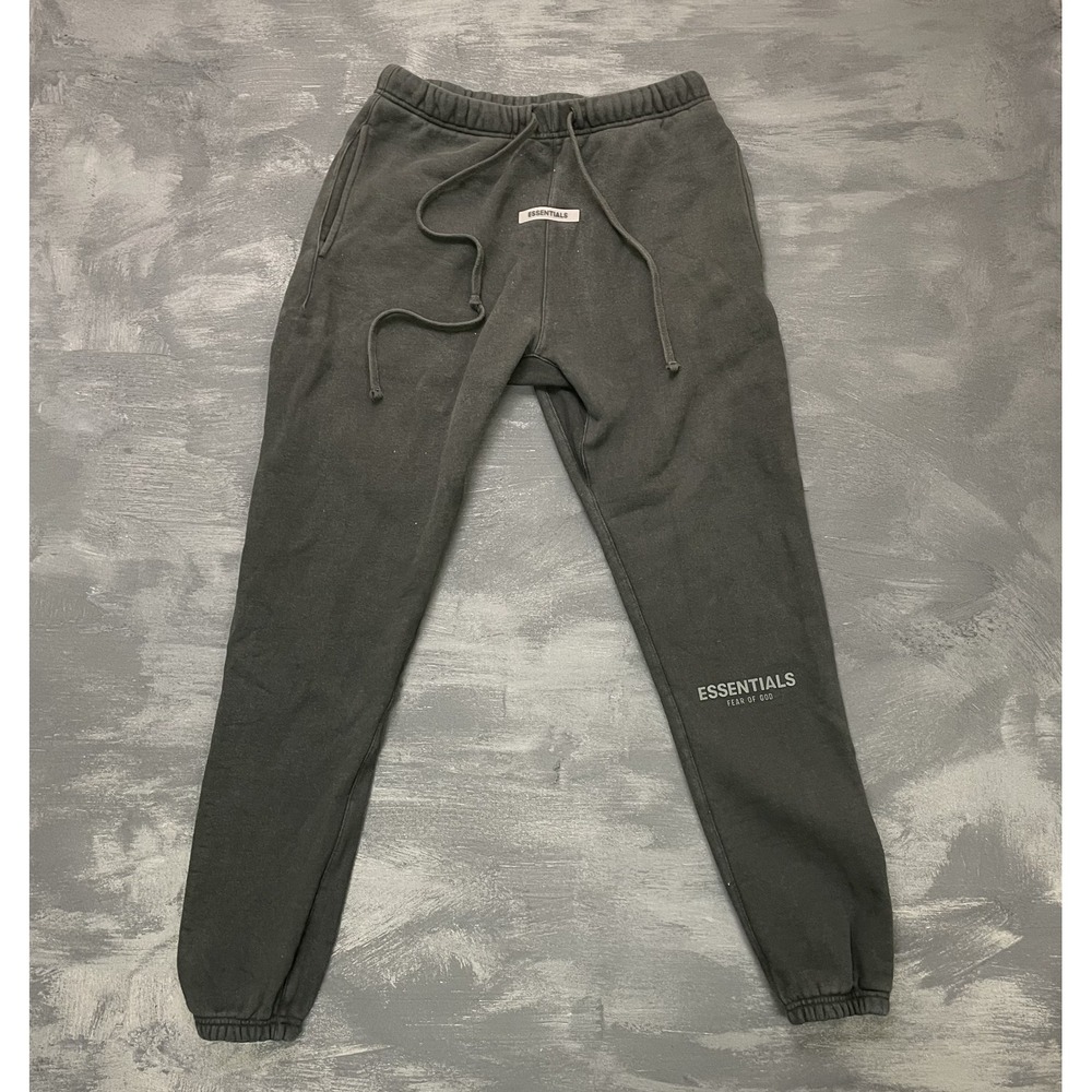 Essentials Fear of God sweatpants mens medium black designer pockets FW19